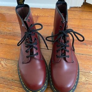 Burgundy Doc Martens